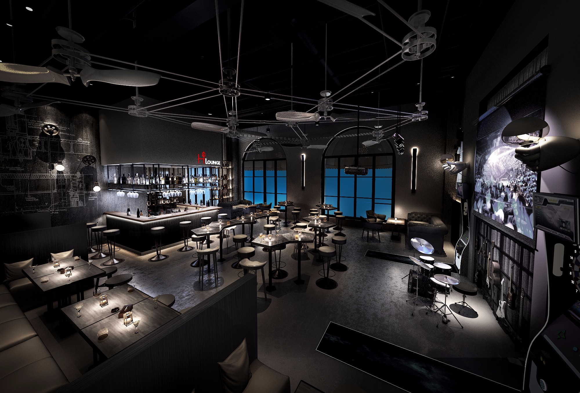 北京海岸红树林度假世界hlounge酒吧